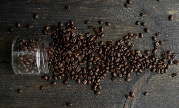 Arabica Geröstete Kaffeebohnen Koffeinbraune Samen — Stockfoto
