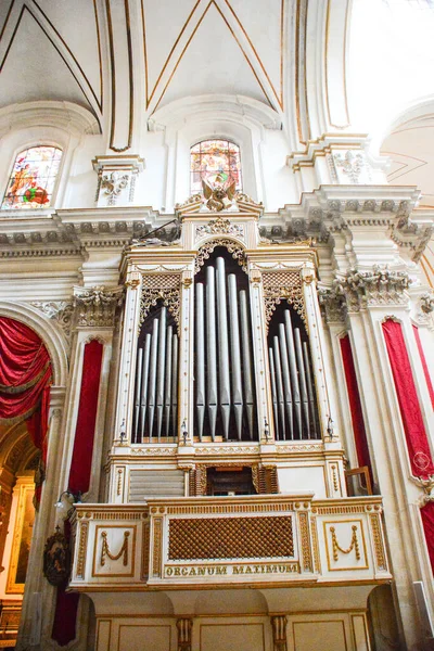 Instrumen Musik Organ Pipa Antik — Stok Foto