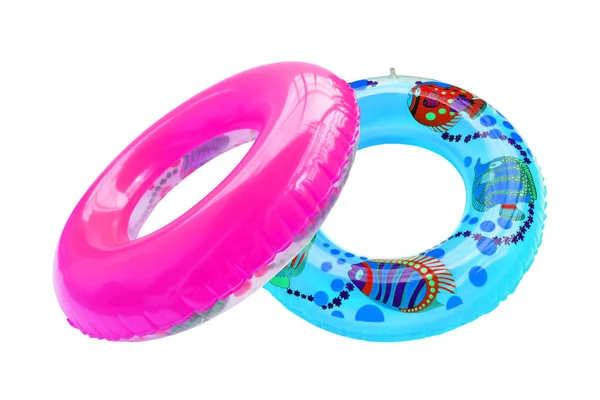 Colorful Swim Rings Close — Stock Photo, Image