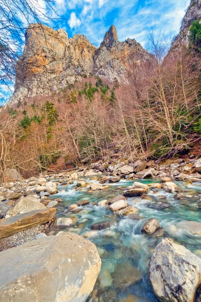 Veral River Ans Valley Valles Occidentales Natural Park Spanien — Stockfoto