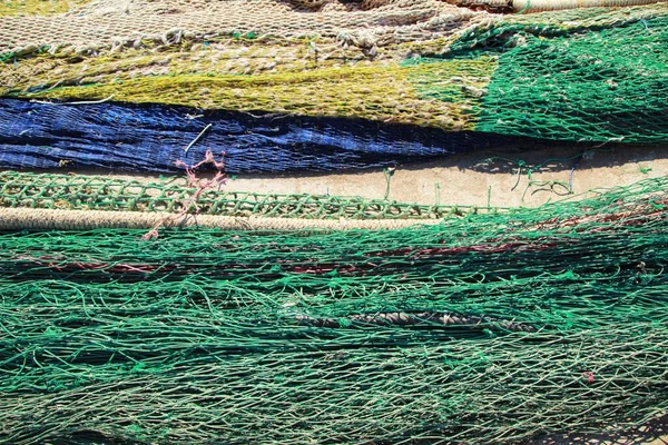 Fishing Nets Background Port — Stock Photo, Image