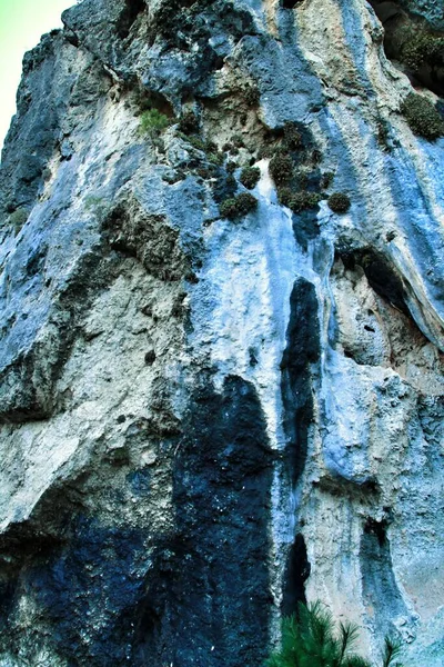 Барвиста Текстура Гірських Стін — стокове фото