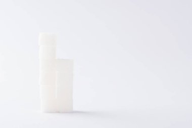 Ascending stacks of sugar cubes graph chart