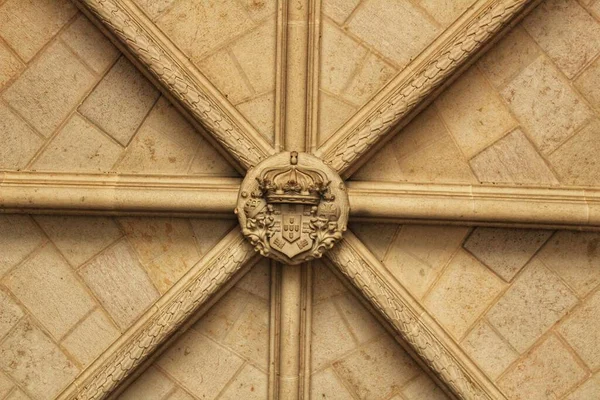 Detail Der Alten Marmorfassade — Stockfoto