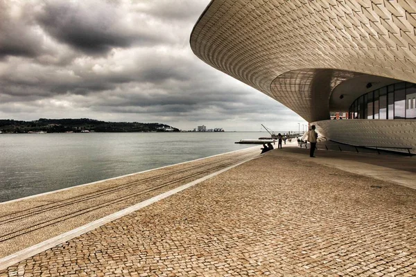 Piękne Ceramiczne Ściany Tekstury Obok Rzeki Lizbonie — Zdjęcie stockowe
