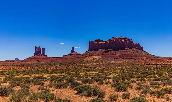 Panorama Doliny Zabytków Navajo Tribal Park — Zdjęcie stockowe