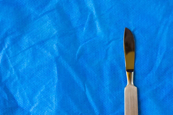 Chirurgenklinge Auf Dem Sterilen Tisch Skalpell — Stockfoto
