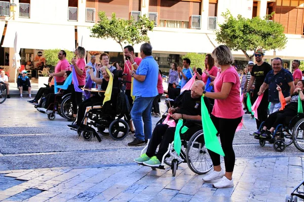 Personnes Participant Des Activités Pour Journée Mondiale Paralysie Cérébrale — Photo