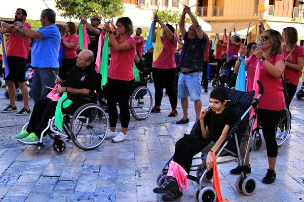 People Participating Activities World Day Cerebral Palsy — Stock Photo, Image