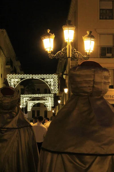 Desfile Moros Cristianos Para Las Fiestas Elche Alicante — Foto de Stock