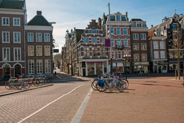 Amsterdam, Hollanda 'dan şehir manzarası   