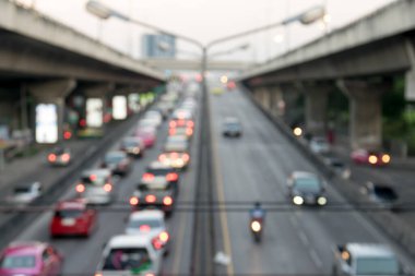 Trafik arkaplan görünümünün bulanıklığı 