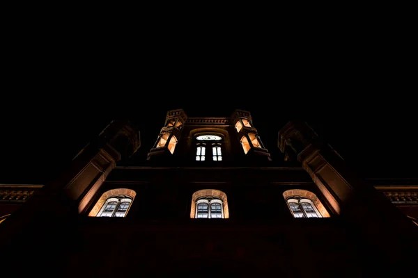 Berlin Red Town Hall Daki Saat Kulesi Almanya Nın Başkenti — Stok fotoğraf