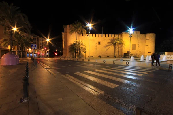 Altamira Palace Bei Nacht Elche Spanien — Stockfoto