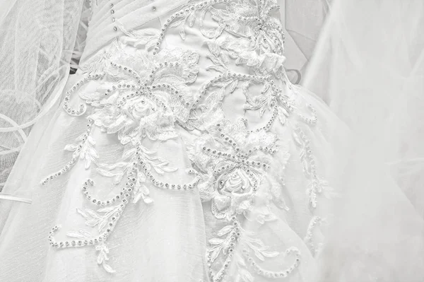 Sukienki Ślubne Sklepie Ślubnym Moda Styl — Zdjęcie stockowe
