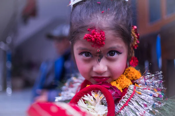 Подія Дитячої Церемонії Непалі — стокове фото