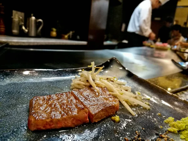Steak Premium Legendaris Top Grade Kobe Matsusaka Daging Sapi Jepang — Stok Foto