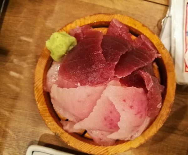 Japanese Fresh Raw Premium Tuna Bowl — Stock Photo, Image