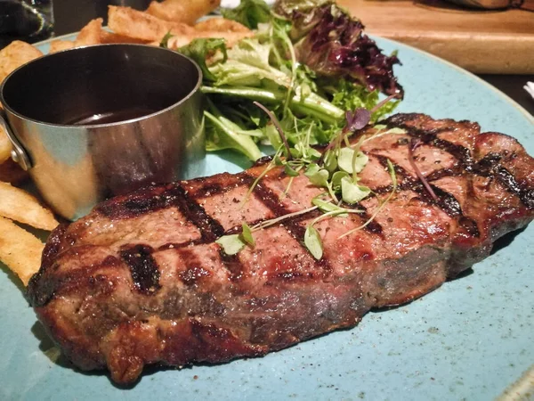 Australisches Mittelseltenes Gegrilltes Premium Wagyu Steak — Stockfoto