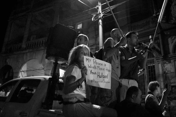 Noche Gavrilov Protestas Contra Gobierno Activismo Civil Las Calles — Foto de Stock