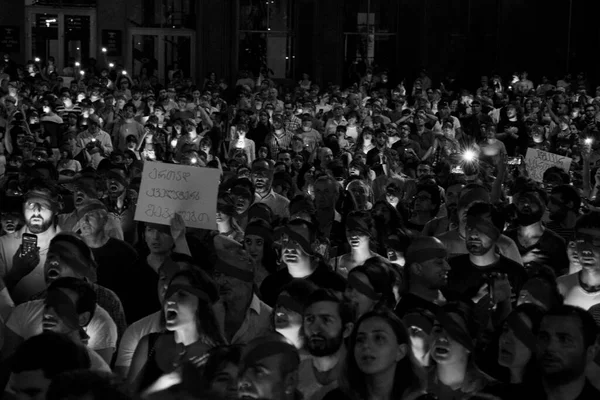 Gavrilov Nacht Regering Protesten Civiel Activisme Straat — Stockfoto