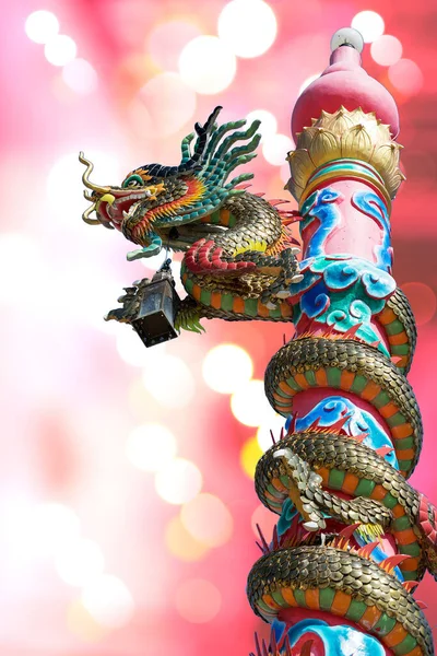Belle Statue Dragon Gros Plan — Photo