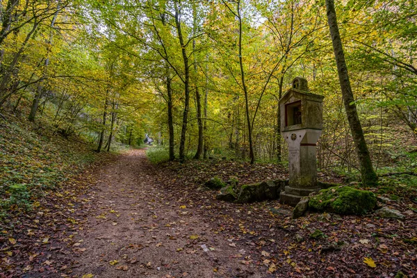 Holy Way Cross Lourdes Grotto Pilgrimage Site Chapel Liebfrauental — Fotografia de Stock