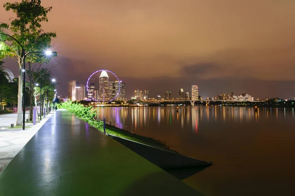ビュー シンガポールの中央ビジネスのランドマーク — ストック写真