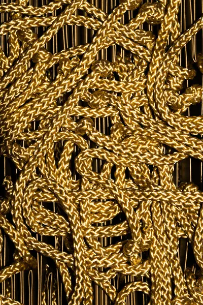 Nahaufnahme Von Gold Seil — Stockfoto
