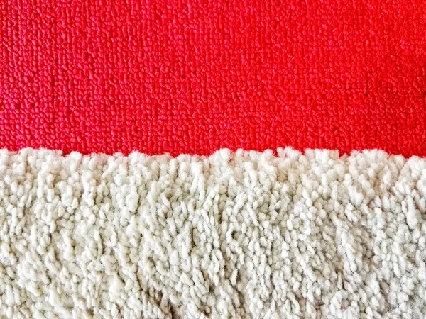 Αφηρημένο Ύφασμα Φόντο Κόκκινο Και Άσπρο Χαλί — Φωτογραφία Αρχείου