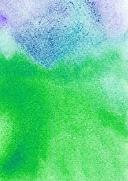 Blue Green Watercolors Textured Paper Background Grunge Pattern Raster Illustration — Fotografia de Stock