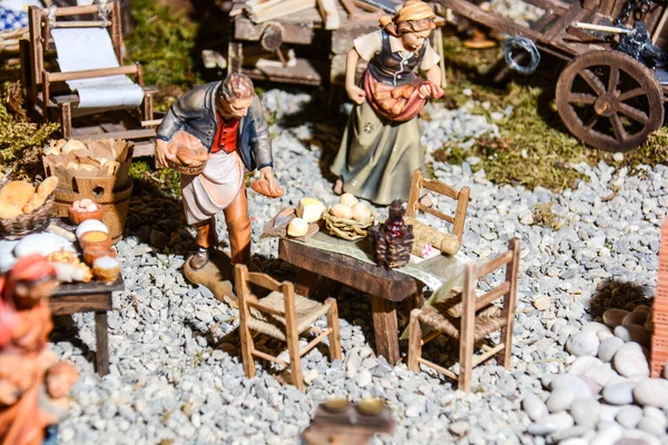 Naissance Noël Scène Miniature Musée — Photo