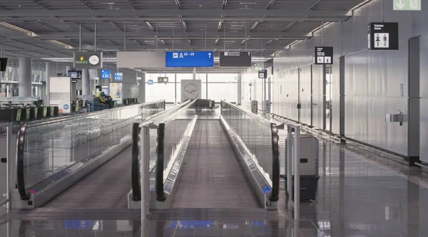 Lotnisko Frankfurcie Podczas Covid Times — Zdjęcie stockowe