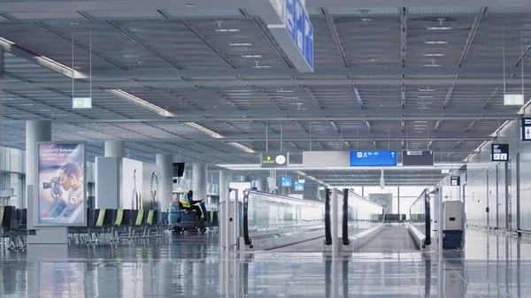 Aeropuerto Frankfurt Durante Covid Times — Foto de Stock