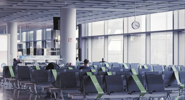 Frankfurt Airport Covid Times — Stockfoto