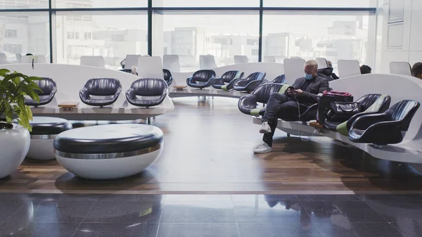 Frankfurt Airport Aikana Covid Times — kuvapankkivalokuva