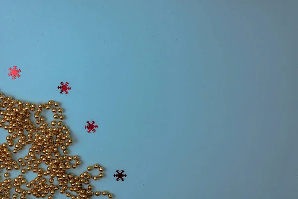 クリスマスの装飾が施されたクリスマスの背景 — ストック写真