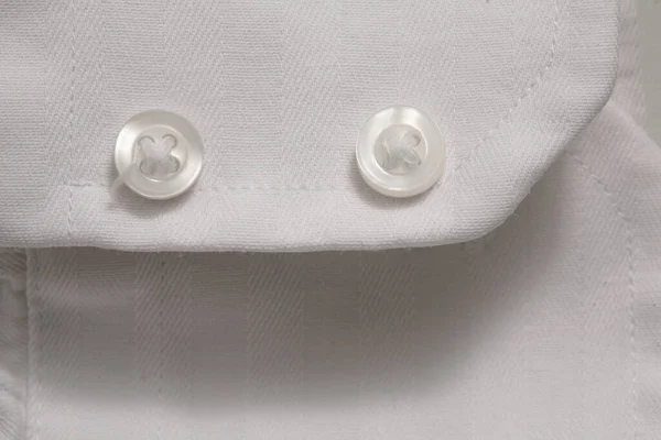 Abstract Fabric Backdrop White Shirt Buttons — Stock Photo, Image