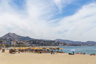 Malagueta Plajı Malaga, İspanya