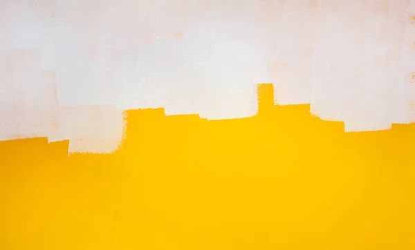 Fundo Amarelo Pintura Parede — Fotografia de Stock