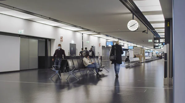Luchthaven Wenen Tijdens Covid Times — Stockfoto