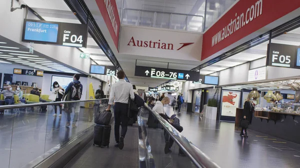 Covid Times Sırasında Viyana Havalimanı — Stok fotoğraf