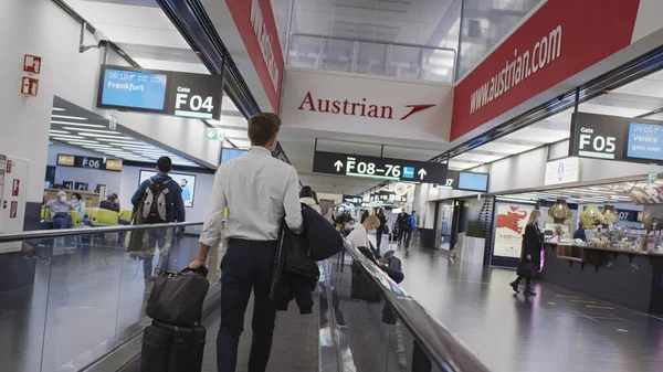 Aeropuerto Viena Durante Covid Times — Foto de Stock
