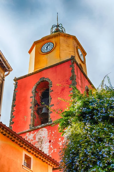 Bell Tower Notre Dame Church Saint Tropez Cote Azur Fran — Stock fotografie