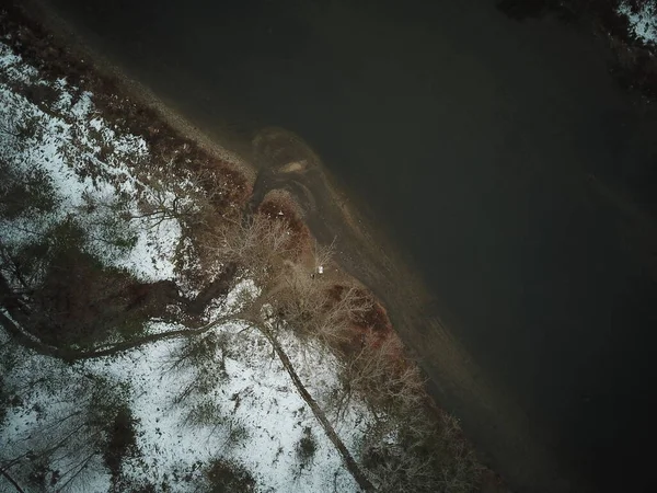 Thames River London Ontario Aerial Drone Photo — Stok fotoğraf