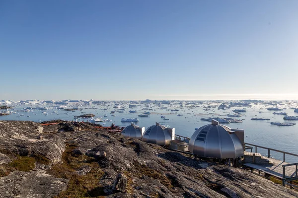 Hotel Arctic Igloos Ilulissat Greenland — Stock Photo, Image