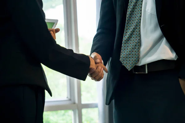 Adult Business Partners Shaking Hands — Stock Photo, Image