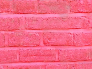 Pembe renkli, eski tuğla duvar. Doku ya da arka plan.
