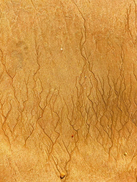 Beautiful Traces Water Sand — Stock Photo, Image
