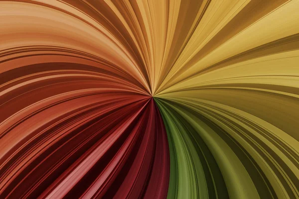 多色の湾曲した光線 創造的な抽象的なファンタジーの背景 — ストック写真